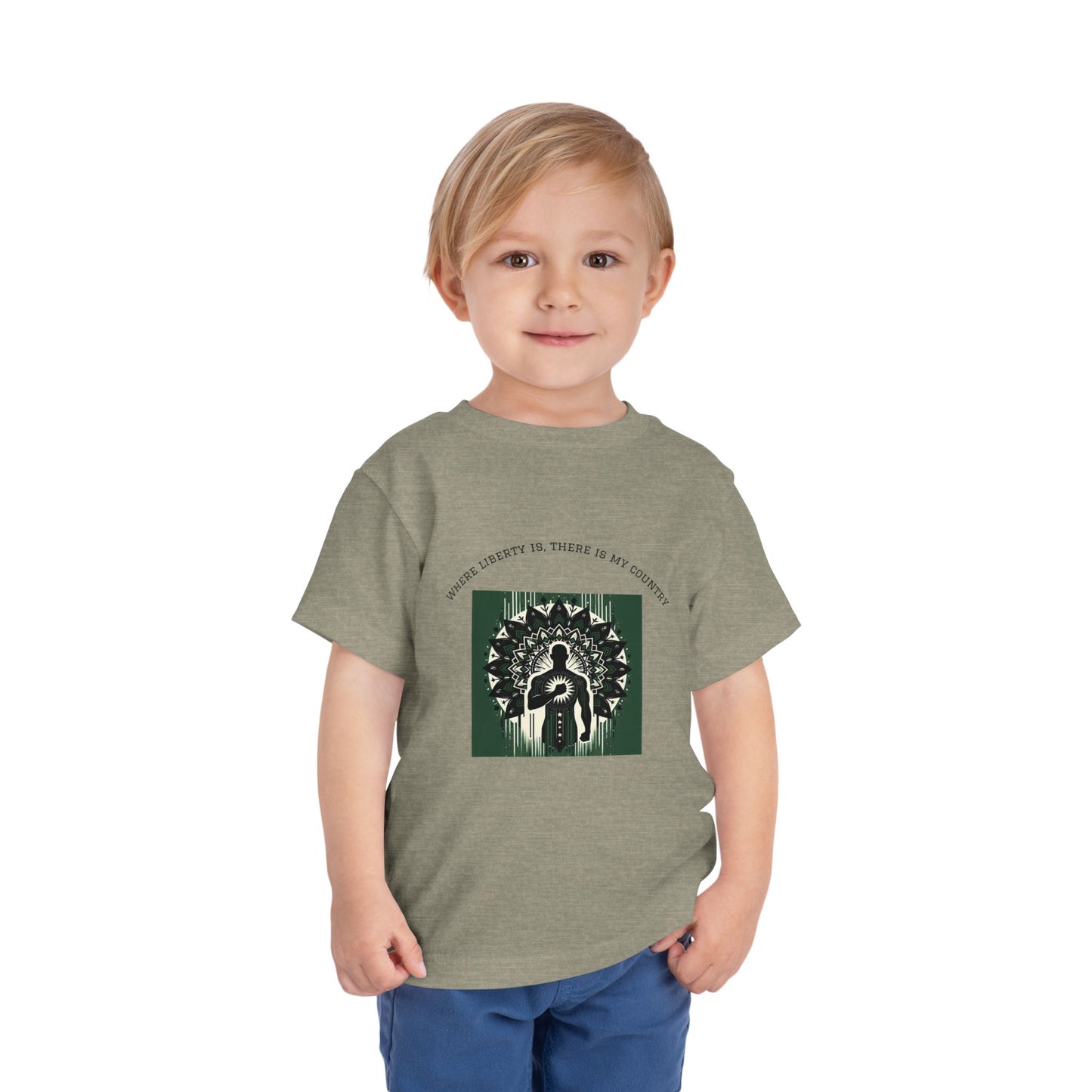 Patriotic Toddler Tee, Cute Kids Patriotic Shirt, Fun 4th of July Gift, Toddler Independence Day Shirt, Citizenship Tee