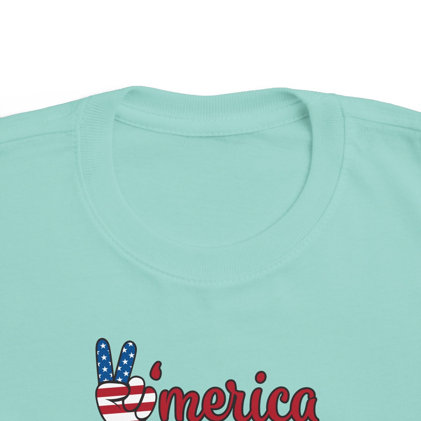 'Merica Bison Toddler Tee — Patriotic 4th of July Baby Shirt