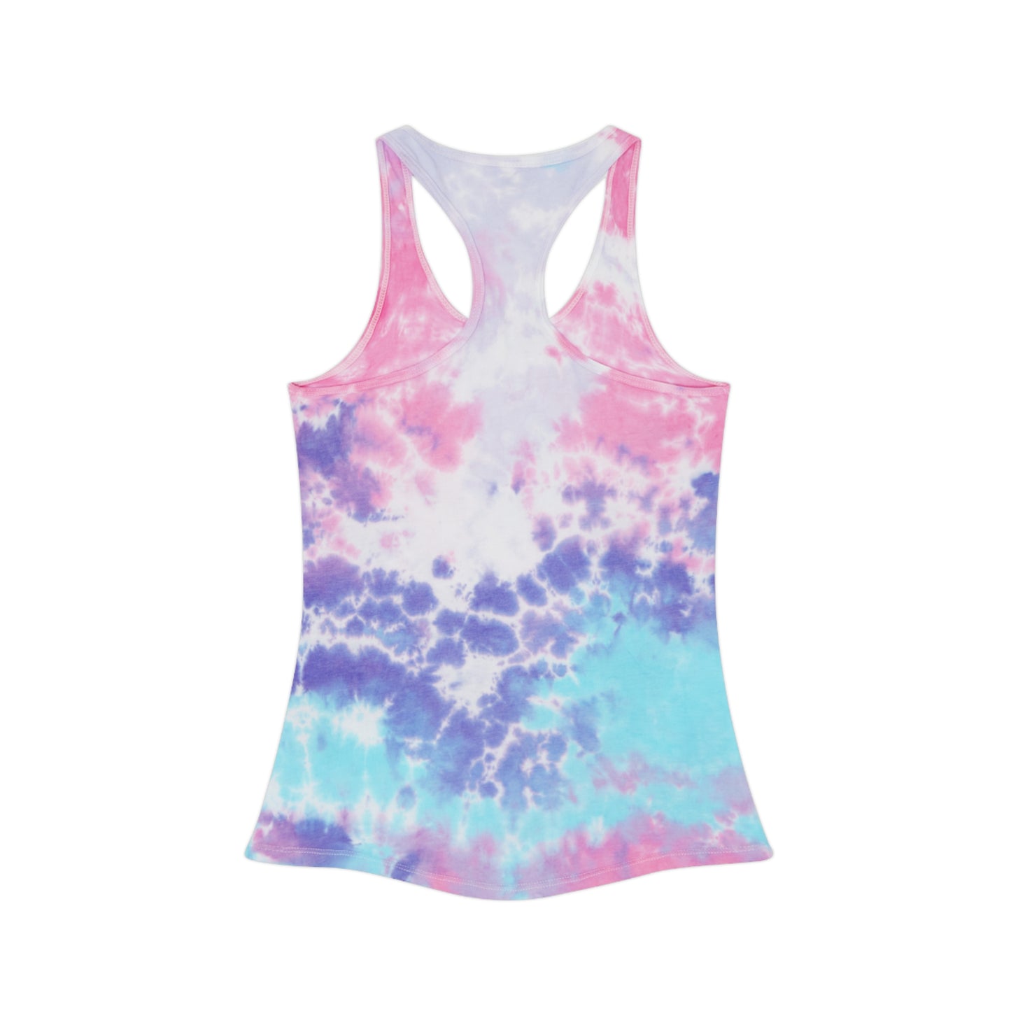 Vibrant Tie Dye Racerback Tank Top, Boho Summer Top, Festival Wear, Yoga Shirt, Beach Outfit, Art-Inspired Activewear