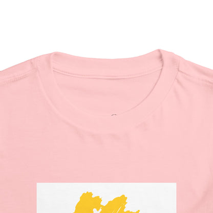 Sunny Leaf Toddler Tee, Cute Kid's Shirt, Summer Outfit, Nature Inspired Tee, Gift for Toddlers, Playtime Clothing, Eco-Friendly Tee
