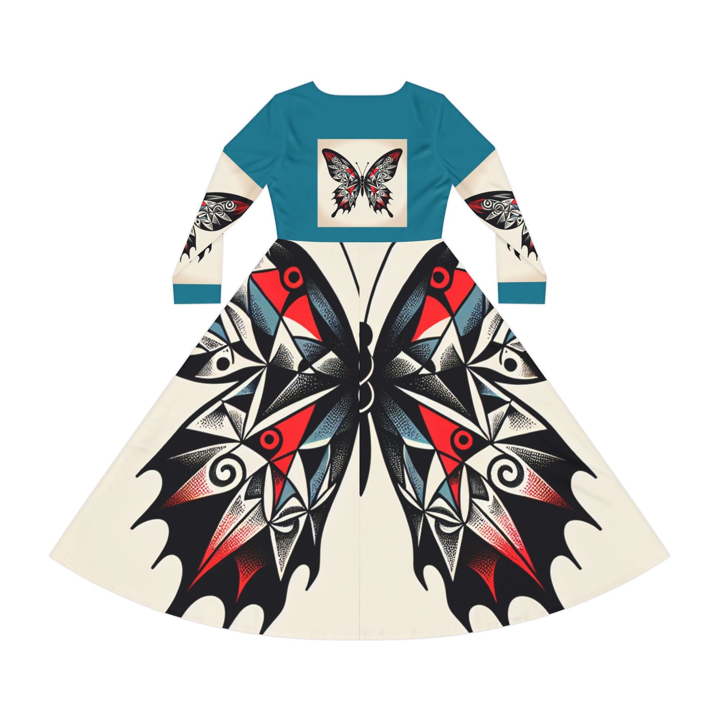 Women's Long Sleeve Dance Dress with Eye-Catching Butterfly Design - Ideal for Recitals, Spring Festivities, or Casual Wear, Dance [...]