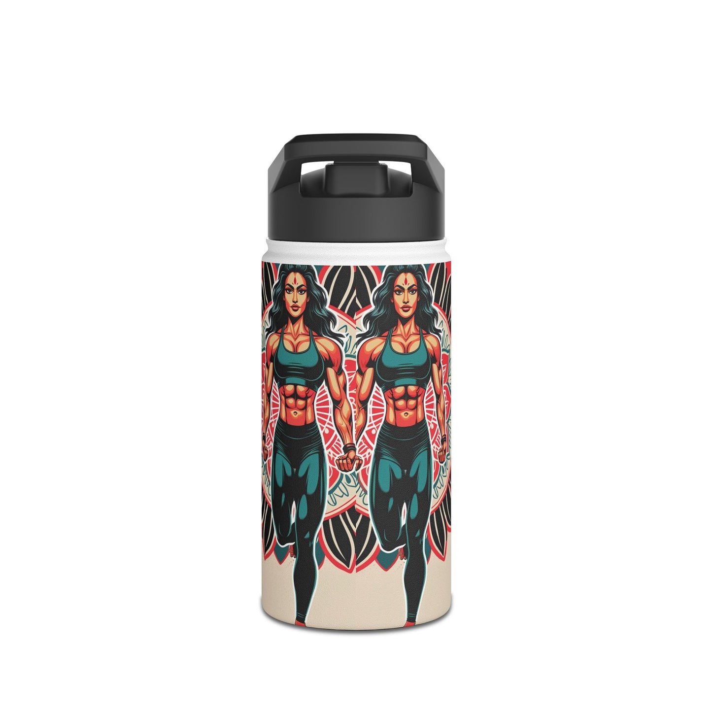 Vibrant Stainless Steel Water Bottle - Motivational Gym Hydration, Eco-Friendly Travel Mug, Fitness Gift, Workout Accessory