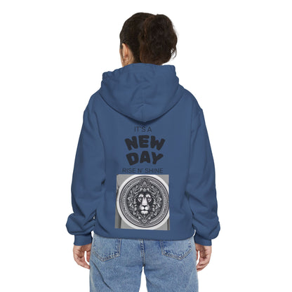 Monochrome Lion Design Hoodie, Cozy Unisex Hoodie, Gift for Him/Her, Stylish Casual Wear, Cool Streetwear