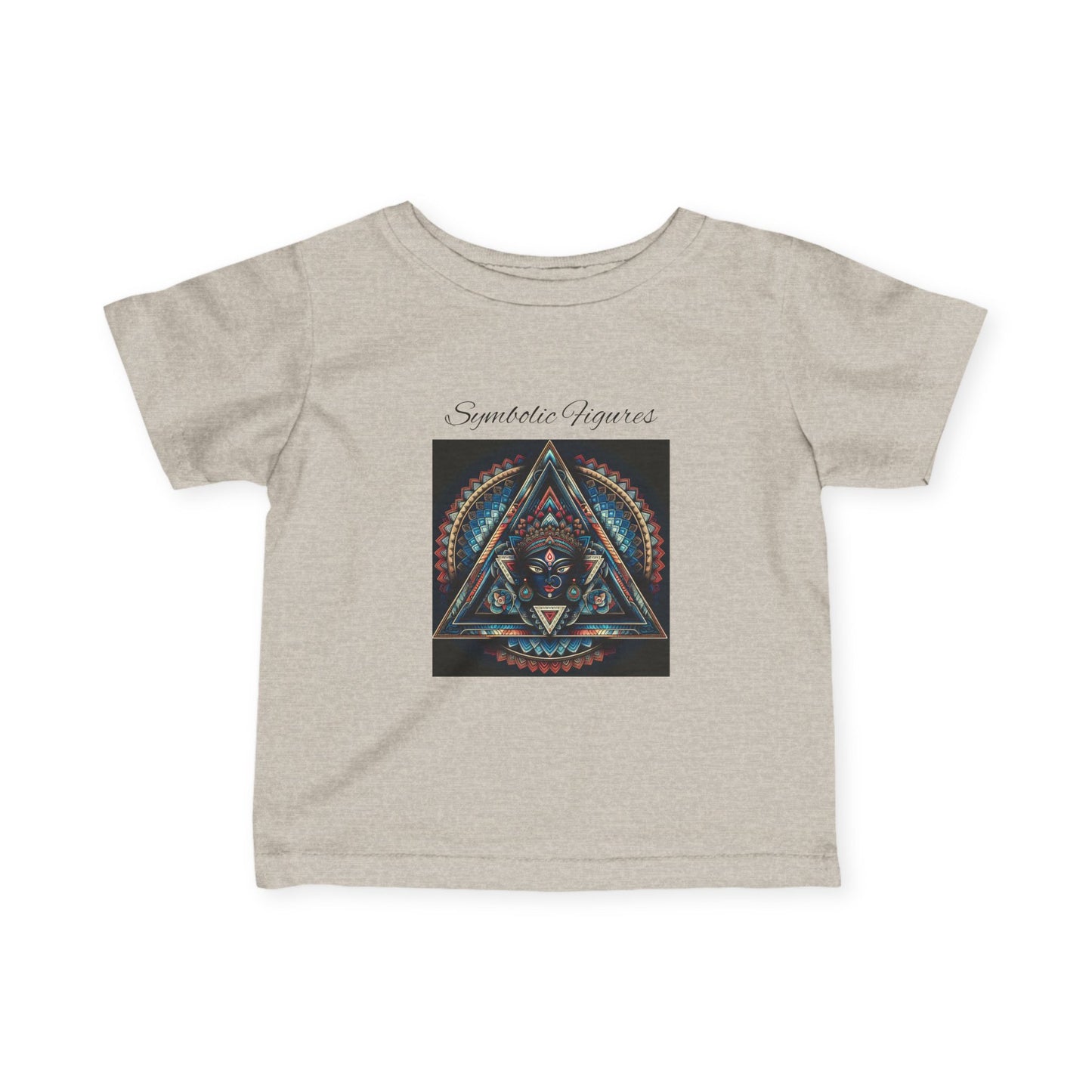Infant Fine Jersey Tee with Geometric Design, Cute Baby T-Shirt, Unique Baby Gift, Toddler Fashion, Kids' Graphic Tee, Stylish Infant Wear