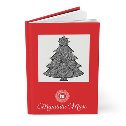 Holiday Mandala Journal — 'Tis the Season Christmas Hardcover Notebook