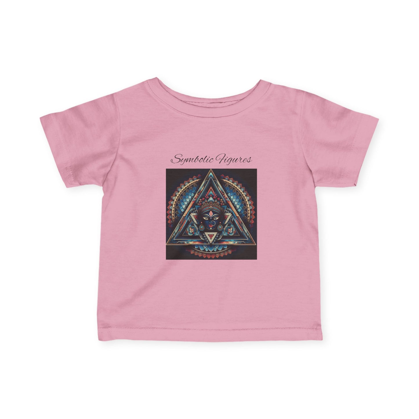 Infant Fine Jersey Tee with Geometric Design, Cute Baby T-Shirt, Unique Baby Gift, Toddler Fashion, Kids' Graphic Tee, Stylish Infant Wear