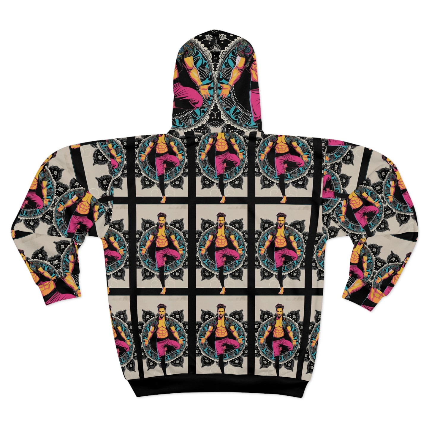 Vibrant Artistic Unisex Zip Hoodie, Colorful Zip Up, Comfortable Wear, Gift for Art Lovers, Casual Streetwear, Unique Fashion Statement