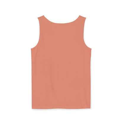 Symbolic Figures Unisex Garment-Dyed Tank Top, Boho Style Tee, Festival Wear, Yoga Shirt, Spiritual Gift