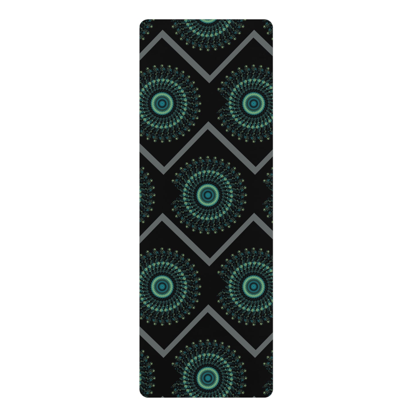 Mandala Pattern Rubber Yoga Mat | Non-Slip Exercise Mat for Yoga and Fitness