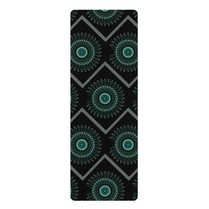 Mandala Pattern Rubber Yoga Mat | Non-Slip Exercise Mat for Yoga and Fitness