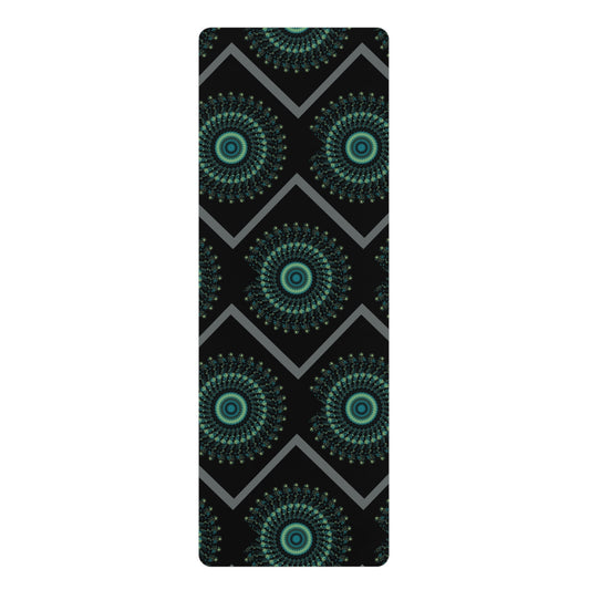 Mandala Pattern Rubber Yoga Mat | Non-Slip Exercise Mat for Yoga and Fitness