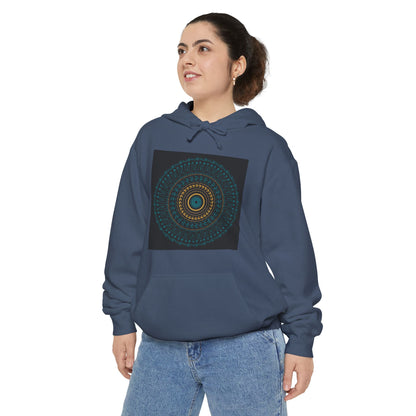 Cosy Unisex Garment-Dyed Hoodie with Unique Red Design | Ideal for Casual Wear, Gift Ideas, Men & Women, Cozy Layering, Fall Fashion