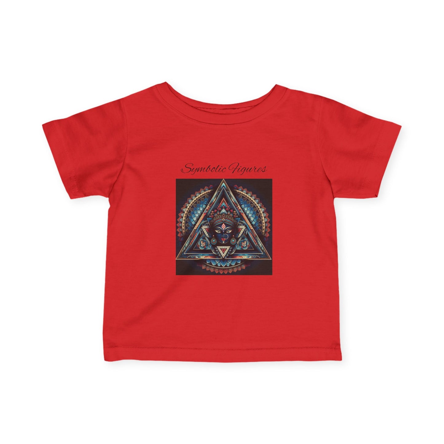 Infant Fine Jersey Tee with Geometric Design, Cute Baby T-Shirt, Unique Baby Gift, Toddler Fashion, Kids' Graphic Tee, Stylish Infant Wear