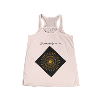 Bohemian Patterned Tank Top, Comfortable Summer Workout Tee, Festival Style Shirt, Gift for Her, Relaxed Fit Activewear