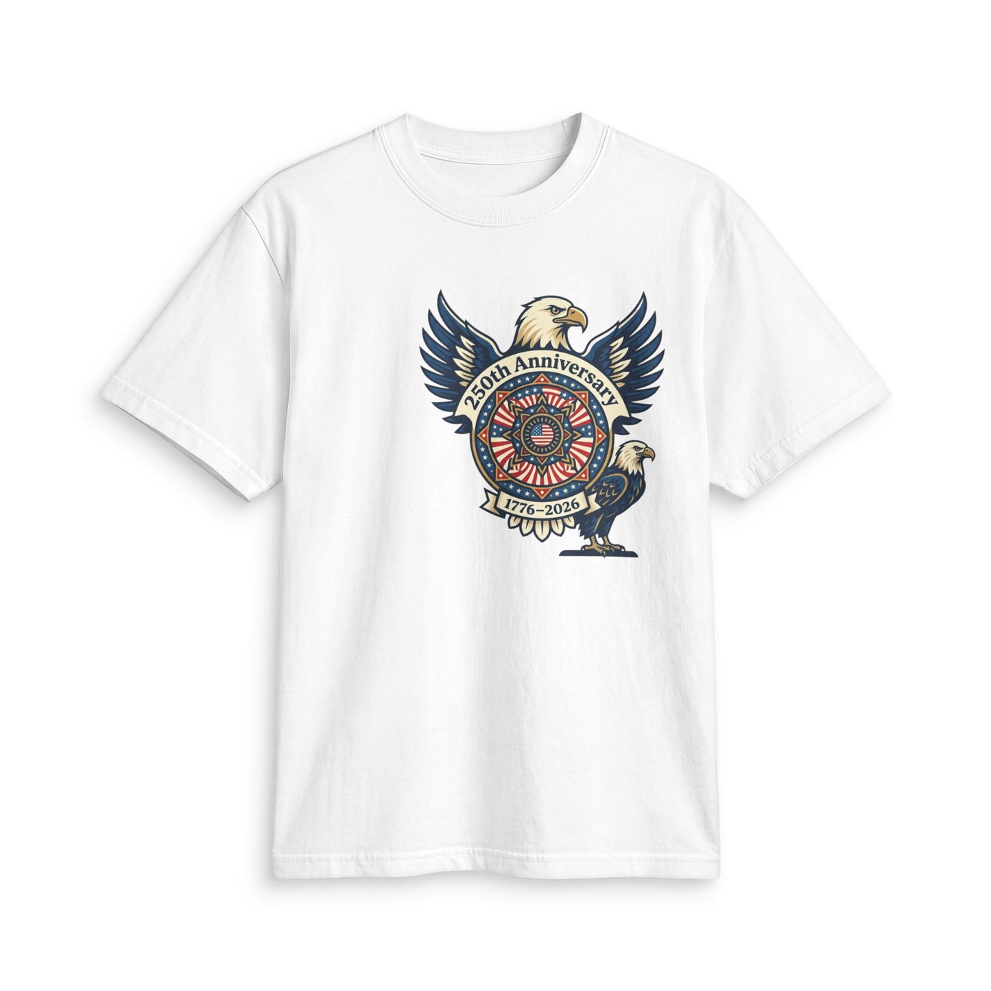 Eagle Emblem Anniversary T-Shirt — 250th 1776–2026 Patriotic Graphic Tee