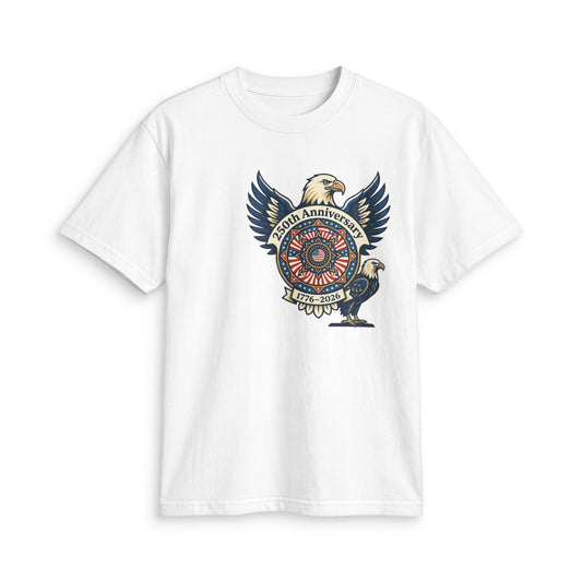 Eagle Emblem Anniversary T-Shirt — 250th 1776–2026 Patriotic Graphic Tee