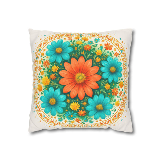Bohemian Mandala Pillowcase, Home Decor for Meditation, Yoga Gift, Couch Accessory, Cozy Atmosphere, Zen Living Room