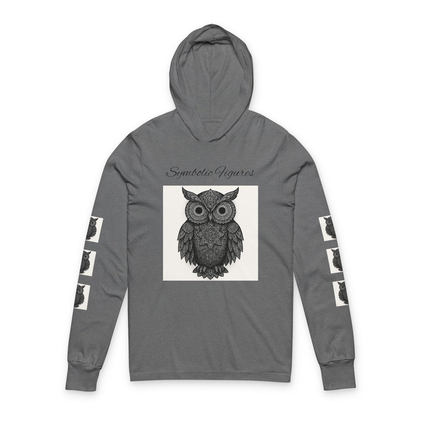 Owl Graphic Unisex Hoodie, Cozy Long Sleeve Tee for Nature Lovers, Unique Gift for Owl Lovers, Ideal for Fall, Halloween, and Everyday Wear