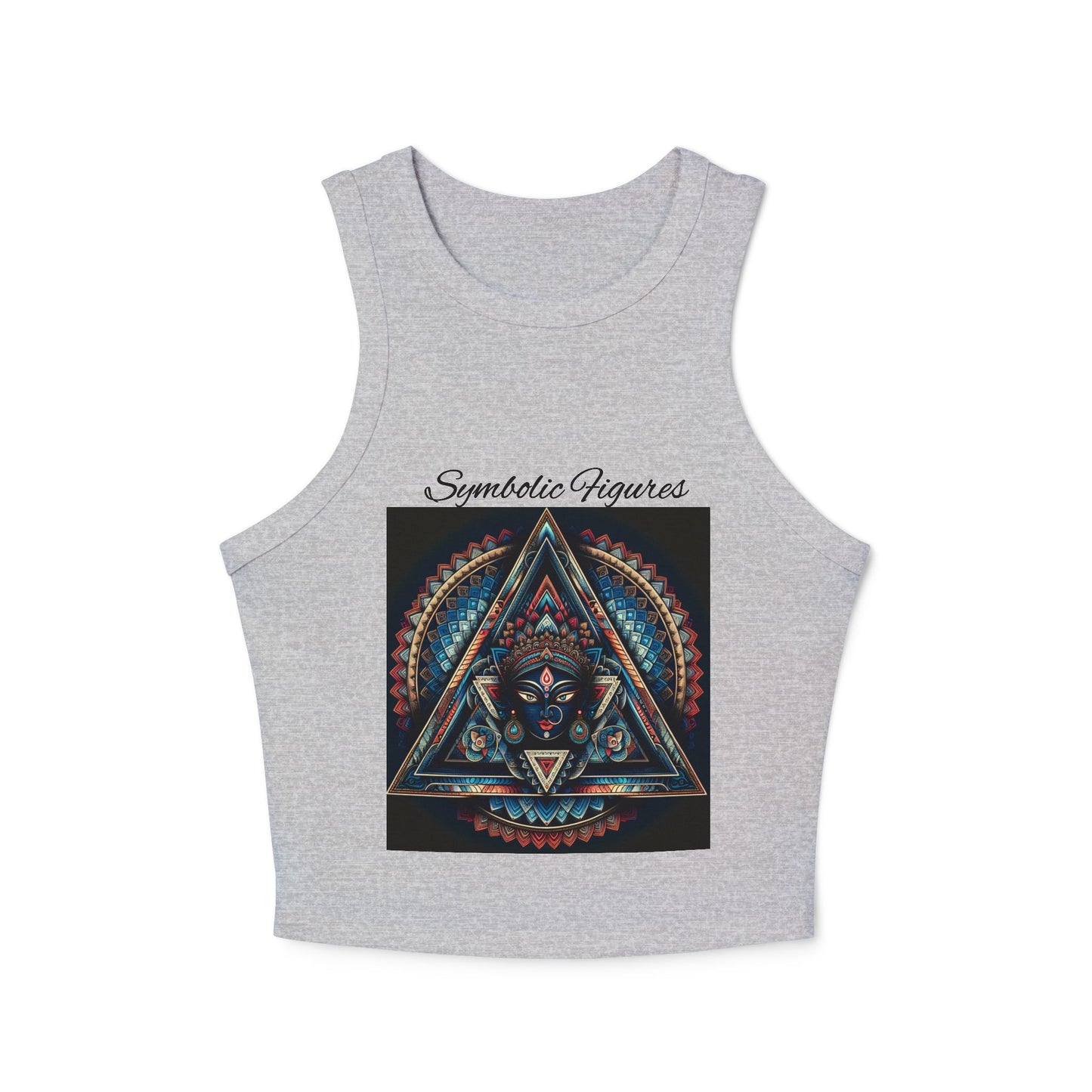 Bohemian Spirit Racer Tank Top | Yoga, Festival Wear, Summer Vibes, Comfortable Top, Graphic Tee