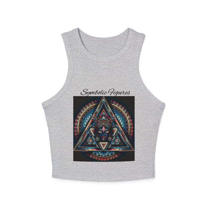 Bohemian Spirit Racer Tank Top | Yoga, Festival Wear, Summer Vibes, Comfortable Top, Graphic Tee