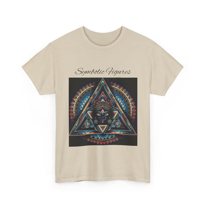 Symbiotic Figures Graphic Tee, Unisex Cotton T-Shirt, Psychedelic Art Shirt, Bohemian Style Tee, Mindful Wear, Festival Clothing