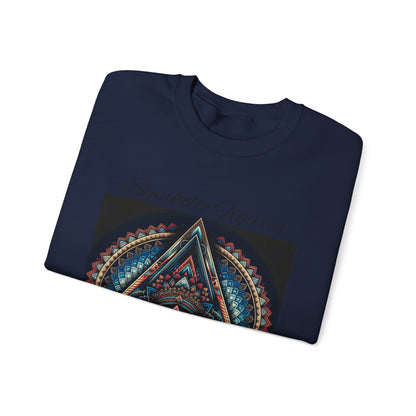 Abstract Art Crewneck Sweatshirt - Boho Style, Unisex Gift, Cozy Fashion, Art Lover Gift, Unique Sweatshirt, Relaxed Aesthetic