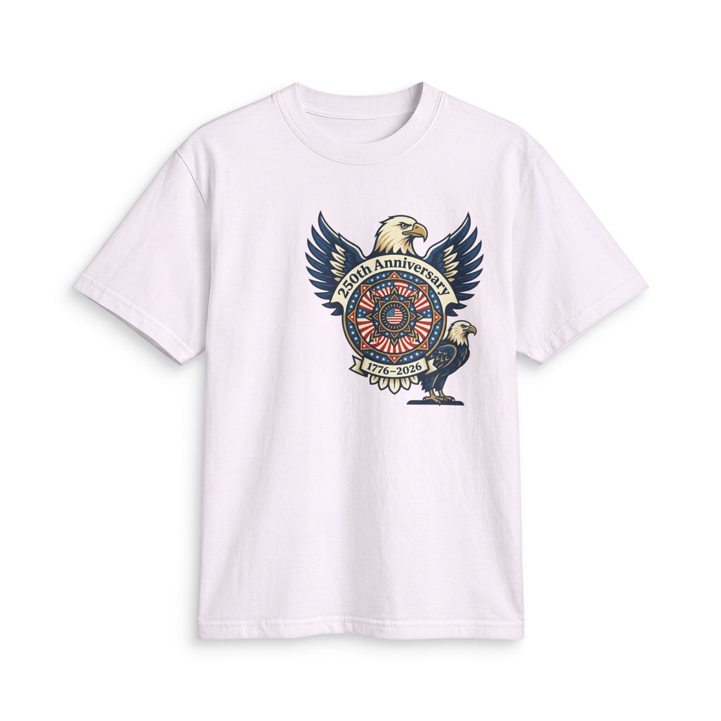 Eagle Emblem Anniversary T-Shirt — 250th 1776–2026 Patriotic Graphic Tee