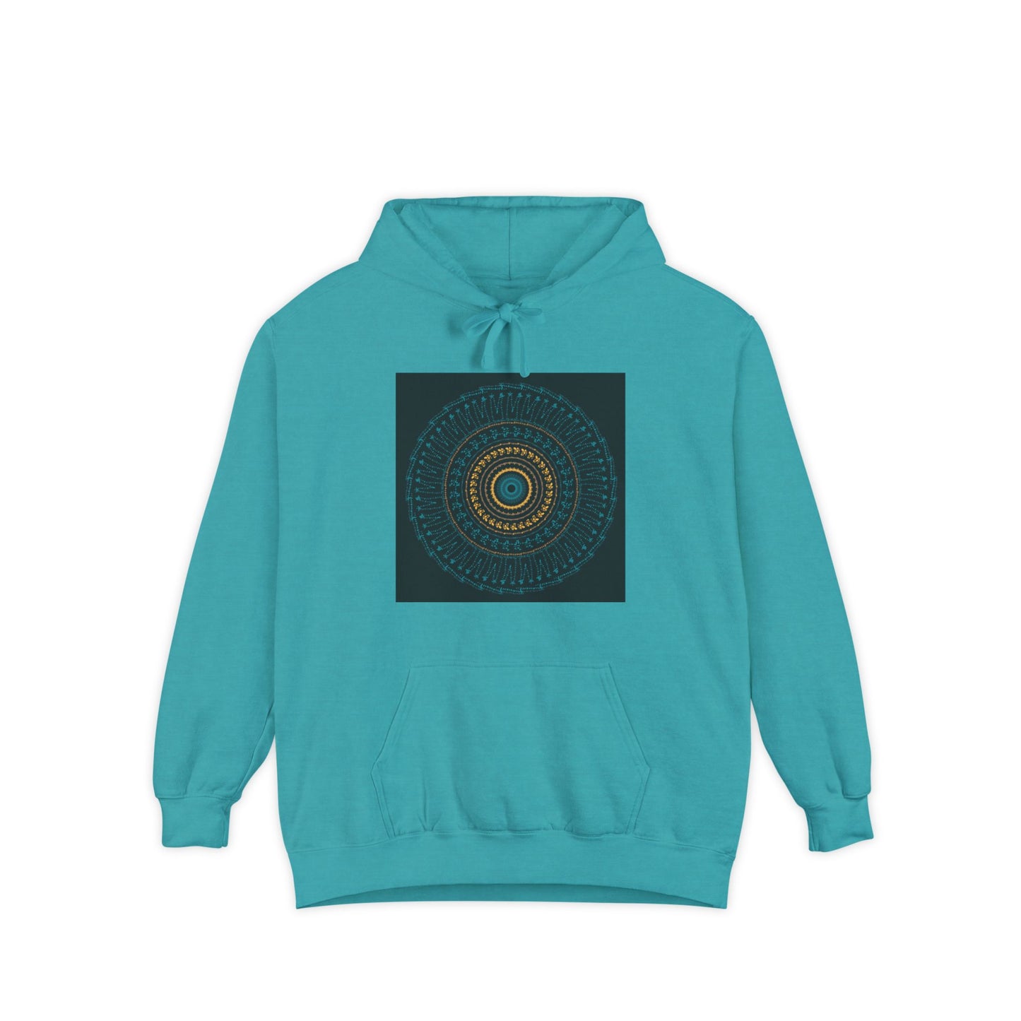 Cosy Unisex Garment-Dyed Hoodie with Unique Red Design | Ideal for Casual Wear, Gift Ideas, Men & Women, Cozy Layering, Fall Fashion