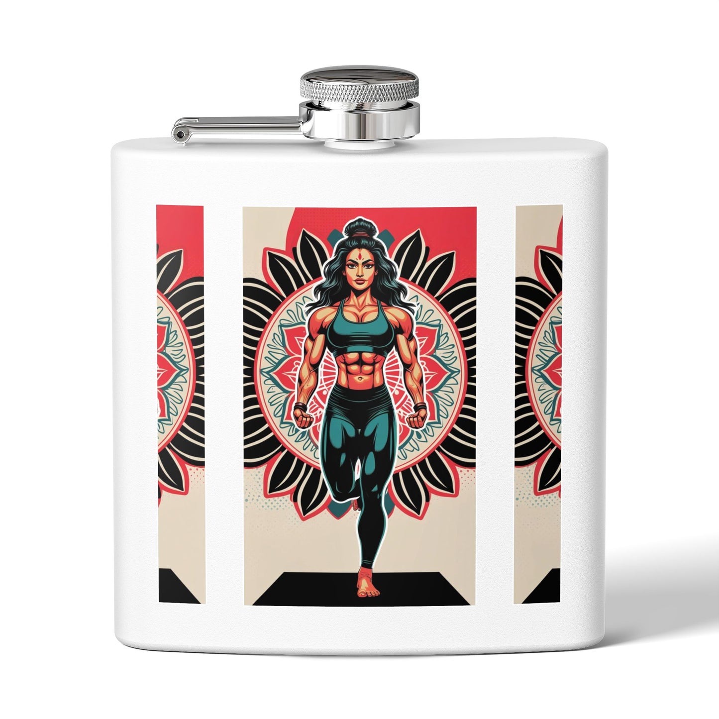 Colorful Yoga Stainless Steel Flask - Perfect for Meditation, Travel, Gifts, Outdoor Adventures, or Celebrations