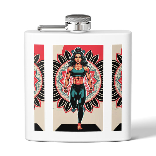 Colorful Yoga Stainless Steel Flask - Perfect for Meditation, Travel, Gifts, Outdoor Adventures, or Celebrations