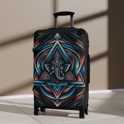 Bohemian Elephant Suitcase, Travel Luggage, Festival Gear, Summer Vacation Bag, Unique Gift for Wanderers
