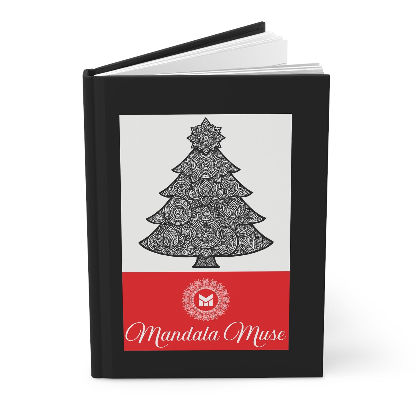 Holiday Mandala Journal — 'Tis the Season Christmas Hardcover Notebook