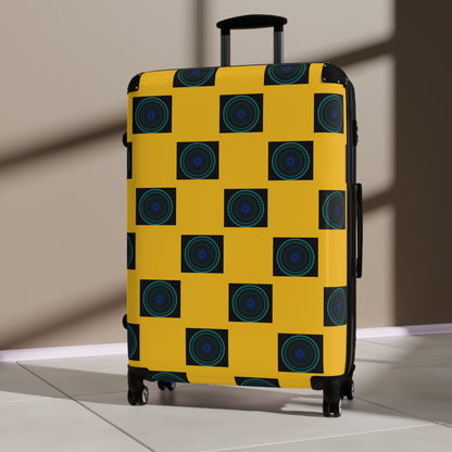 Vibrant Travel Suitcase, Unique Pattern Carry-On, Stylish Luggage for Travelers, Travel Accessories, Gift for Adventurers