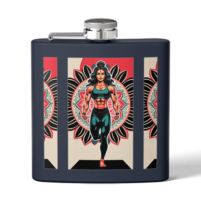 Colorful Yoga Stainless Steel Flask - Perfect for Meditation, Travel, Gifts, Outdoor Adventures, or Celebrations