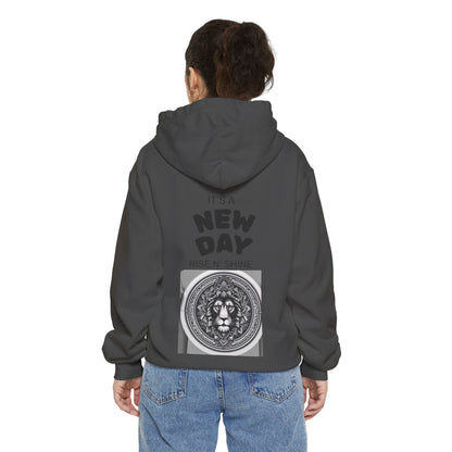 Monochrome Lion Design Hoodie, Cozy Unisex Hoodie, Gift for Him/Her, Stylish Casual Wear, Cool Streetwear