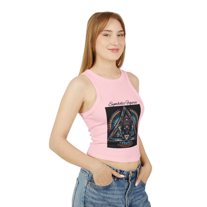 Bohemian Spirit Racer Tank Top | Yoga, Festival Wear, Summer Vibes, Comfortable Top, Graphic Tee