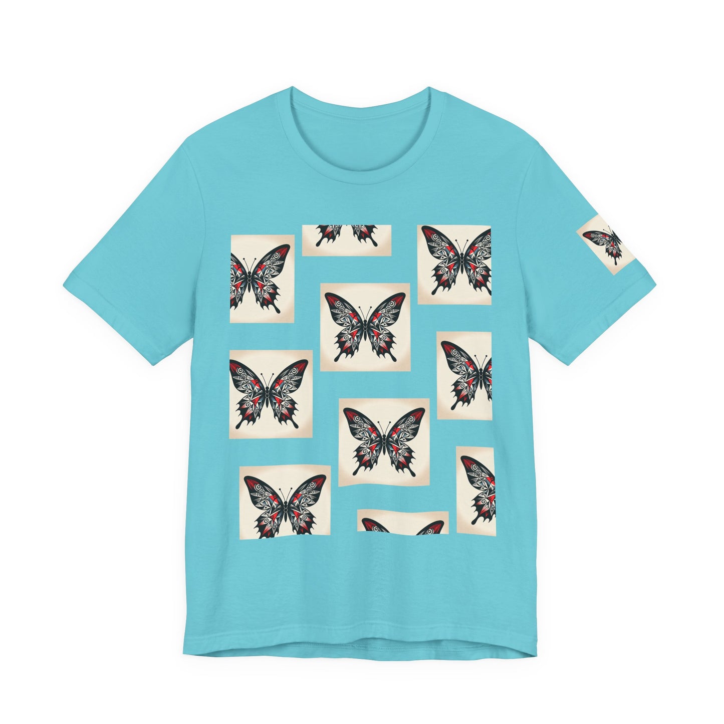 Butterfly Graphic Tee | Unisex Short Sleeve Shirt, Casual Wear, Nature Lover Gift, Boho Style, Summer Fashion