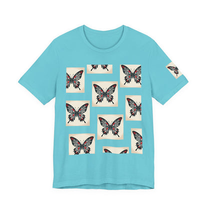 Butterfly Graphic Tee | Unisex Short Sleeve Shirt, Casual Wear, Nature Lover Gift, Boho Style, Summer Fashion