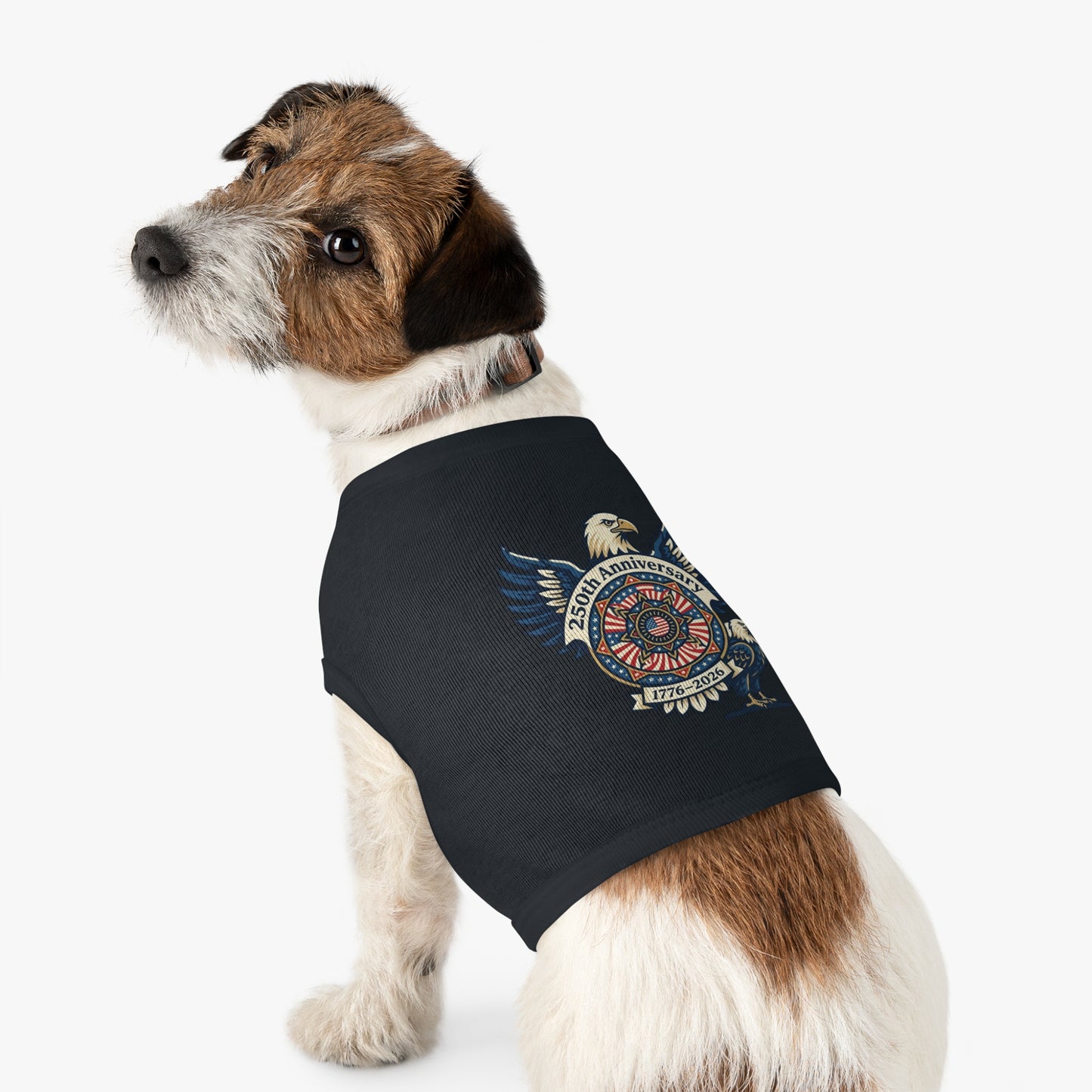 Patriotic 250th Anniversary Pet Tank Top — 1776–2026 Eagle Memorial