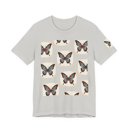 Butterfly Graphic Tee | Unisex Short Sleeve Shirt, Casual Wear, Nature Lover Gift, Boho Style, Summer Fashion