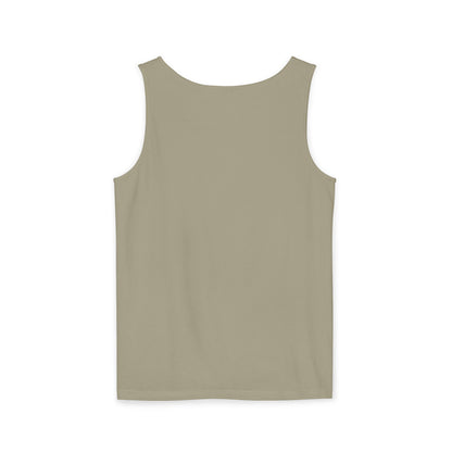 Symbolic Figures Unisex Garment-Dyed Tank Top, Boho Style Tee, Festival Wear, Yoga Shirt, Spiritual Gift