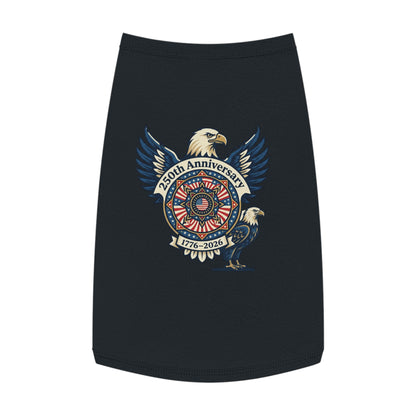 Patriotic 250th Anniversary Pet Tank Top — 1776–2026 Eagle Memorial