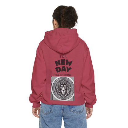 Monochrome Lion Design Hoodie, Cozy Unisex Hoodie, Gift for Him/Her, Stylish Casual Wear, Cool Streetwear
