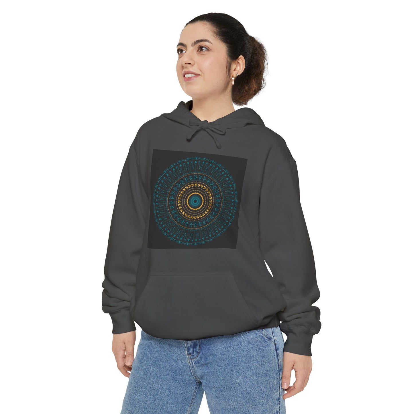 Cosy Unisex Garment-Dyed Hoodie with Unique Red Design | Ideal for Casual Wear, Gift Ideas, Men & Women, Cozy Layering, Fall Fashion