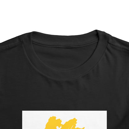 Sunny Leaf Toddler Tee, Cute Kid's Shirt, Summer Outfit, Nature Inspired Tee, Gift for Toddlers, Playtime Clothing, Eco-Friendly Tee