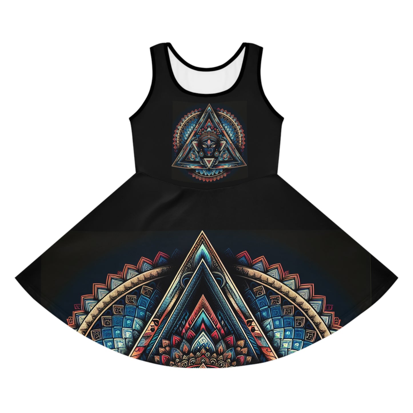 Bohemian Girls' Sleeveless Sundress, Summer Dress, Festival Wear, Vacation Outfit, Casual Sunshine Dress, Gifts for Daughters