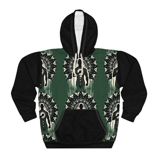 Bohemian Mandala Pullover Hoodie, Unisex Sweatshirt, Unique Gift for Yoga Lovers, Cozy Everyday Wear, Festival Outfit