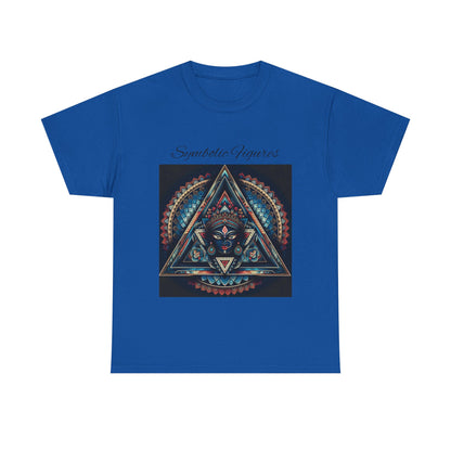 Symbiotic Figures Graphic Tee, Unisex Cotton T-Shirt, Psychedelic Art Shirt, Bohemian Style Tee, Mindful Wear, Festival Clothing