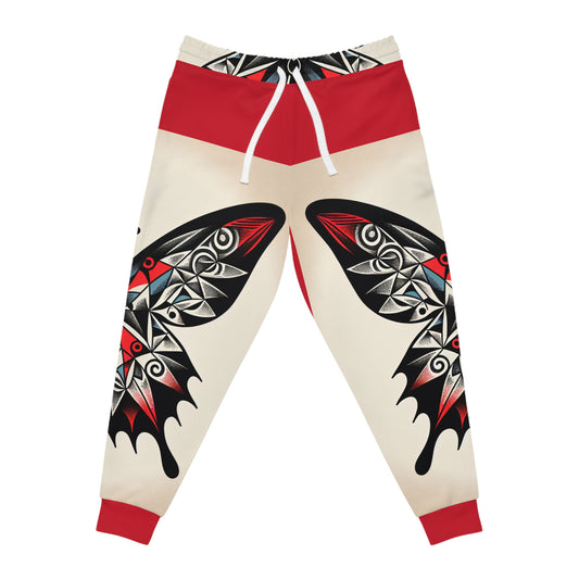 Stylish Butterfly Athletic Joggers, Fitness Wear, Workout Pants, Casual Joggers, Gift for Active Lifestyle