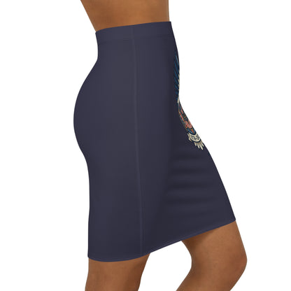 Pencil Skirt — 250th Anniversary Eagle 1776–2026 Patriotic Print